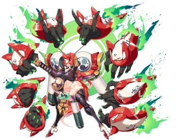 absurdres big_belly breasts commentary_request commission gigantic_breasts highres nipple_penetration original skeb_commission t.a.k.