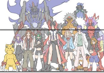 Rule 34 | agumon, agumon (digimon savers), banchogolemon, bancholeomon, bancholilimon, banchomamemon, banchostingmon, banchou, bug, cape, daimon masaru (digimon savers), delinquent, digimon, digimon savers, digimon story: cyber sleuth, flower, golem, kido jo, koh (digimon), lion, mikagura mirei, monster boy, school uniform, shinomiya rina, shorts, size comparison, smile, tachikawa mimi