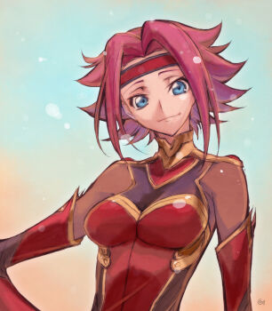 1girl blue_eyes breasts code_geass highres kouzuki_kallen large_breasts red_hair solo