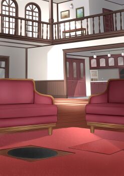 Rule 34 | absurdres, commentary request, commission, couch, epicary radz, highres, indoors, neglect play, no humans, original, painting (object), picture frame, pixiv commission, variant set, window