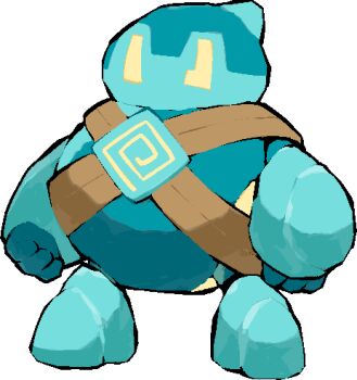 Rule 34 | asymmetrical eyes, commentary request, full body, gen 5 pokemon, golem, golett, kawaanago, lowres, nintendo, no humans, pokemon, pokemon (creature), pokemon focus, solo, standing, transparent background, yellow eyes