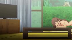 1boy 1girl anal anal_object_insertion animated anime_screenshot anus apron ass barefoot blush breasts brown_eyes brown_hair censored clothed_male_nude_female completely_nude couple cowgirl_position cum cum_in_pussy cum_on_body cum_overflow cumdrip ejaculation english_text erection facial girl_on_top hair_ornament hetero highres huge_filesize indoors licking_lips loli long_hair lying missionary moaning mosaic_censoring nipples nude object_insertion on_back one-piece_tan open_mouth penis pussy pussy_juice saliva sayama_chie sex shoujo_ramune small_breasts sound spread_legs straddling subtitled table tagme tan tanline tears toes tongue tongue_out trembling vaginal vaginal_object_insertion video