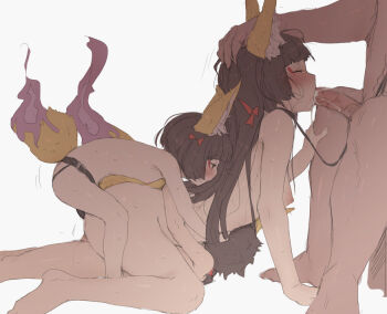 2boys 2girls age_difference anal animal_ears arched_back bisexual_female blush brother_and_sister brown_hair censored closed_eyes cum cum_in_mouth dildo doggystyle double_penetration fellatio femdom fox_ears fox_girl grey_background group_sex hair_ribbon hand_on_another&#039;s_head height_difference incest kitsunebi_naho_(mdf_an) leash loli lolidom long_hair mdf_an mosaic_censoring mother_and_daughter mother_and_son multiple_boys multiple_girls nipples nude onee-loli onee-shota oral original penis red_ribbon ribbon sex sex_from_behind sex_toy short_hair short_hair_fox_girl_(mdf_an) shota shota_fox_boy_(mdf_an) siblings simple_background strap-on sweat triple_penetration vaginal