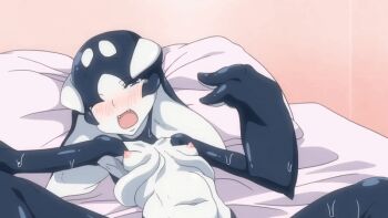 10s 1girl 2017 animated animated_gif anus ass bed_sheet blue_eyes blush breasts censored cetacean_tail cum cum_in_pussy cumdrip fang fins fish_girl fish_tail hetero hugging_object indoors kuku_(zton) loli monster_girl mosaic_censoring nipples one_eye_closed orca orca_girl pillow pillow_hug pussy pussy_juice small_breasts sweat tagme tail wet z-ton zton_jingai_animation:_a_beautiful_greed_nulu_nulu