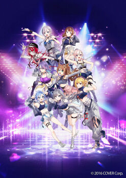 6+girls :d ahoge airani_iofifteen animal_ear_fluff animal_ears anya_melfissa area_15 arm_strap arm_up arms_up asymmetrical_bangs ayunda_risu bare_arms baseball_cap belt black_belt black_choker black_collar black_gloves black_hat black_thighhighs blonde_hair blue_eyes blue_hair blue_jacket blue_nails blue_pants blue_ribbon blue_shirt blue_shoes blue_shorts blue_sleeves blue_tank_top blue_tube_top blunt_ends boots bow braid braided_bangs braided_ponytail braided_sidelock breasts brown_hair buttons cargo_pants center-flap_bangs character_name chest_belt chest_harness choker cleavage cleavage_cutout clenched_hand closed_mouth clothing_cutout collar colored_inner_hair colored_skin colored_tips commentary company_name copyright_notice crescent crop_top cropped_jacket cropped_shirt crossed_arms denim denim_jacket detached_sleeves diamond-shaped_pupils diamond_(shape) english_commentary fingerless_gloves full_body gloves gradient_eyes gradient_hair green_eyes green_hair green_thighhighs grey_hair grey_jacket grey_shirt grey_shrug grey_skin grey_skirt grin hair_between_eyes hair_bow hair_flaps hair_ornament hair_over_one_eye hair_ribbon hairclip half-skirt halter_shirt halterneck hand_on_own_hip hand_on_own_thigh hand_up harness hat headset heterochromia high_heel_boots high_heels high_ponytail high_tops highres holoh3roes hololive hololive_indonesia holoro jacket jewelry kaela_kovalskia knee_boots kobo_kanaeru kureiji_ollie lace-up_boots large_breasts layered_skirt leg_cutout lineup long_hair long_hair_between_eyes long_sidelocks long_sleeves looking_at_viewer medium_breasts medium_hair midriff midriff_peek miniskirt mismatched_pupils moona_hoshinova multicolored_eyes multicolored_hair multicolored_skin multiple_belts multiple_girls nail_polish navel necklace o-ring o-ring_harness o-ring_thigh_strap off-shoulder_shirt off_shoulder official_alternate_costume official_alternate_hairstyle official_art one_side_up open_mouth overskirt pants pants_tucked_in parted_lips patchwork_skin pavolia_reine pencil_skirt pink_hair pink_skirt platform_boots pleated_skirt ponytail purple_eyes purple_hair purple_shirt purple_skin red_eyes red_hair red_nails red_tank_top ribbon sakon04 see-through_clothes see-through_sleeves shirt shoes short_hair short_shorts shorts shoulder_cutout shrug_(clothing) side_braid side_braids sidelocks single_detached_sleeve single_glove single_off_shoulder single_thighhigh single_wrist_cuff skirt sleeveless sleeveless_jacket sleeveless_shirt sleeves_past_fingers sleeves_past_wrists smile sneakers squirrel_ears squirrel_girl squirrel_tail standing starry_hair stitched_arm stitched_face stitched_leg stitched_torso stitches straight-on strap_slip strapless streaked_hair swept_bangs symbol-shaped_pupils tail tank_top teeth thigh_strap thighhighs torn_clothes torn_tank_top tube_top turtleneck two-tone_hair underbust v vestia_zeta virtual_youtuber white_belt white_boots white_eyes white_hair white_pants white_shoes white_shorts white_skirt white_sleeves white_tank_top wrist_cuffs x-shaped_pupils x_hair_ornament yellow_eyes yellow_skirt zombie