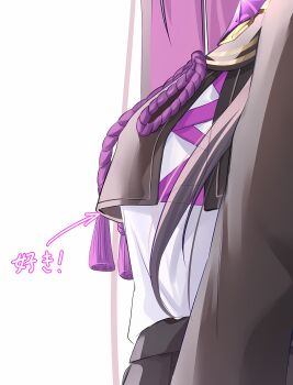 1girl absurdres black_hair black_skirt breasts chitose_(stella_sora) highres long_hair multicolored_hair purple_hair purple_ribbon ribbon sailor_collar school_uniform shirt skirt stella_sora two-tone_hair white_shirt