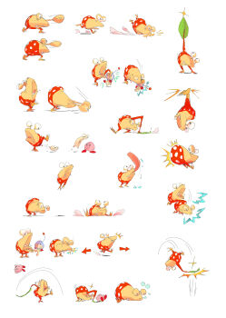 1boy ^^^ absurdres afterimage arrow_(symbol) backpack bag big_nose biting black_hair bulbmin bulborb bulborb_larva closed_eyes creature creature_focus eyestalks fang fighting giving_birth gloves helmet highres jason_lupas kicking kirby kirby_(series) leaf motion_lines multiple_views nintendo olimar pikmin_(series) radio_antenna red_bag red_gloves running short_hair simple_background space_helmet spacesuit speed_lines super_smash_bros. throwing very_short_hair white_background