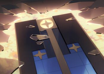 box broken_glass close-up game_cg glass highres no_humans non-web_source official_art stella_sora