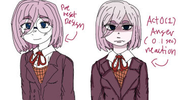 Rule 34 | doki doki literature club, doki doki literature club school uniform, isekai shikkaku, sacchan (isekai shikkaku), school uniform, tagme