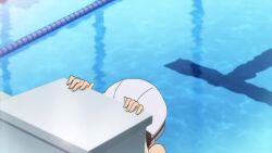 10s 6+girls animated anime_screenshot ass bare_legs black_hair blue_one-piece_swimsuit blue_sky breasts brown_eyes brown_hair closed_mouth competition_school_swimsuit competition_swimsuit day dot_nose feet_out_of_frame female_focus flat_chest from_below from_side fukami_hina furrowed_brow glasslip goggles goggles_around_neck highleg highleg_one-piece_swimsuit highres indoors light_brown_hair long_hair matching_hair/eyes medium_breasts medium_hair multiple_girls nape one-piece_swimsuit outdoors pool pool_ladder poolside profile school_swimsuit short_hair sky small_breasts smile swim_cap swim_goggles swimming swimsuit tagme talking tareme underwater video water wet