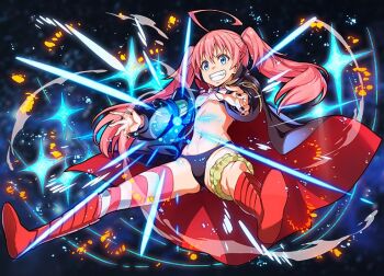 1girl milim_nava official_art pink_hair smile source_request tagme tensei_shitara_slime_datta_ken