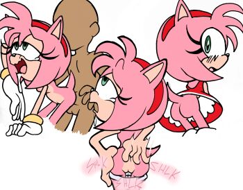 amy_rose anal anal_fingering anus ass back bare_legs blush bottomless citrus1694 completely_nude dress embarrassed fingering furry furry_female green_eyes groin half-closed_eyes legs loli looking_back looking_up moaning multiple_views no_panties nude penis perineum petite pink_fur pink_hair pleasured_female pussy red_dress saliva sega sex sonic_(series) tail tears testicles