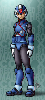 1boy android capcom character_name copy_x_(mega_man) eduardo_j._perez_m. helmet joints looking_at_viewer maiss-thro mega_man_(series) mega_man_zero_(series) red_eyes robot_joints