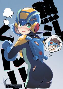1boy ass bodysuit highres mega_man_(series) mega_man_battle_network megaman.exe to_i_to_io