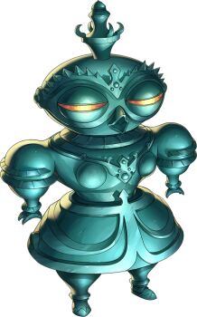 arahabaki_(megami_tensei) artist_request colored_sclera demon_(megami_tensei) doguu official_art open_mouth orange_sclera persona persona_5 persona_5:_the_phantom_x shin_megami_tensei solo standing third-party_source transparent_background yellow_eyes