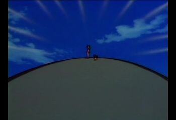 Rule 34 | 1boy, 1girl, animated, audible speech, blonde hair, blue eyes, bouncing breasts, breasts, cloud, dancing, dark skin, japanese audio, jewelry, jungle de ikou, leaf skirt, mii (jungle de ikou), necklace, ongo, outdoors, skull necklace, sky, sound, tagme, video, whale, zooming in