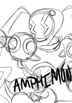 Rule 34 | amphimon, android, armor, digimon, digimon (creature), diving suit, full armor, gynoid, highres, mecha girl, robot girl