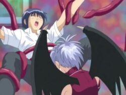 00s 1boy 1girl 2005 age_difference animated assertive_female bent_over blush breasts brown_hair classic_hentai close-up clothed_sex clothing_aside colored_pubic_hair dark_persona demon_girl demon_tail demon_wings doggystyle fellatio female_pubic_hair femdom from_below green_eyes half-skirt hetero indoors interior jiburiru_the_devil_angel jinno_naoto makai_tenshi_djibril mature_female mole nakahara_reina nipples nude older_female_and_younger_male open_fly open_mouth oral panties panties_aside pants penis pubic_hair pussy pussy_juice red_panties sex sex_from_behind silver_pubic_hair skirt sound spread_legs tagme tail tentacles thick_thighs thigh_strap thighs transformation uncensored underwear unzipped upskirt vaginal veins veiny_penis video wings