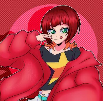 digimon digimon_beatbreak jacket mizumicaela sakuya_reina short_hair star_(symbol)