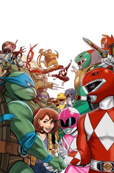 3girls 6+boys april_o&#039;neil brown_eyes brown_hair casey_jones crossover dagger daizyuzin dino_buckler dino_megazord donatello_(tmnt) dragon_ranger gloves handshake highres holding holding_dagger holding_knife holding_weapon jason_lee_scott jordan_gibson kimberly_ann_hart knife leonardo_(tmnt) mammoth_ranger marvel_vs._capcom mask michelangelo_(tmnt) mighty_morphin_black_ranger mighty_morphin_blue_ranger mighty_morphin_green_ranger mighty_morphin_pink_ranger mighty_morphin_power_rangers mighty_morphin_red_ranger mighty_morphin_yellow_ranger multiple_boys multiple_girls ninja official_art power_rangers power_rangers_(boom!_studios) ptera_ranger raphael_(tmnt) teenage_mutant_ninja_turtles teenage_mutant_ninja_turtles_(idw) tiger_ranger tommy_oliver tricera_ranger turtle_shell tyranno_ranger v weapon white_background white_gloves william_cranston x-men_vs._street_fighter zachary_taylor
