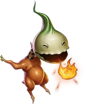 Rule 34 | artist request, breath weapon, breathing fire, demon (megami tensei), fire, no humans, official art, onmoraki (megami tensei), open mouth, persona, persona 5, persona 5: the phantom x, roast chicken, shin megami tensei, solo, squinting, third-party source, transparent background