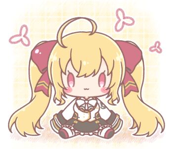 Rule 34 | 1girl, :3, ahoge, black skirt, blonde hair, blush stickers, bow, chibi, closed mouth, collared shirt, colored shadow, commentary request, frilled skirt, frills, hair between eyes, hair bow, highres, jacket, long hair, long sleeves, mitarashi neko, nijisanji, outline, purple bow, purple eyes, purple shoes, shadow, shirt, shoe soles, shoes, sitting, skirt, sleeves past fingers, sleeves past wrists, solo, takamiya rion, takamiya rion (1st costume), thighhighs, twintails, very long hair, virtual youtuber, white bow, white jacket, white outline, white shirt, white thighhighs