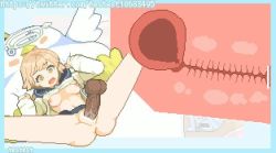 1boy 1girl animal-shaped_pillow animated bar_censor bed bed_sheet blonde_hair blue_archive bouncing_breasts breasts censored cervix clothed_female_nude_male clothed_sex clothes_lift cross-section cum cum_in_pussy disembodied_penis ejaculation halo hetero hifumi_(blue_archive) internal_cumshot mating_press medium_breasts missionary navel nipples nude on_bed penis pillow pussy pussy_juice school_uniform sex sheet_grab shirt_lift skirt skirt_lift spread_legs stuffed_animal stuffed_toy testest testicles twintails ugoira uterus vaginal video x-ray yellow_eyes