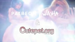 1futa 1girl animated blonde_hair blue_eyes blue_hair blush bouncing_breasts breasts closed_eyes completely_nude cum cum_in_pussy cutepet doggystyle ejaculation futa_with_female futanari hanging_breasts huge_breasts huge_penis huge_testicles large_penis large_testicles long_hair multiple_girls nipples nude open_mouth penis sex sex_from_behind smile sound sweat testicles veins veiny_penis video washa_animations x-ray