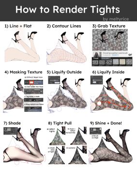 1girl absurdres arrow_(symbol) art_program_in_frame artist_name black_panties black_shoes commentary english_commentary english_text fishnet_pantyhose fishnets frieren high_heels highres hooked_on_heel how_to lace_pantyhose lace_pantyhose_hooked_on_heel_(meme) long_hair lying making-of meltyrice meme on_stomach panties pantyhose shoes simple_background sousou_no_frieren underwear white_background white_hair