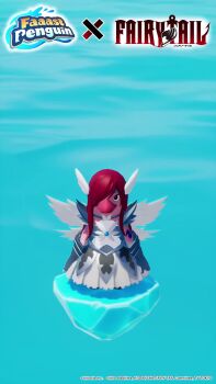 animated bird erza_scarlet faaast_penguin fairy_tail penguin sound tagme video