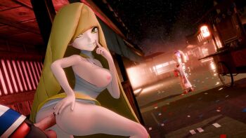 1boy 2girls age_difference amateurthrowaway animated ass audible_music blonde_hair breasts elio_(pokemon) erection finger_to_mouth fireworks green_eyes hand_on_own_ass lillie_(new_year's_2021)_(pokemon) lillie_(pokemon) long_hair lusamine_(pokemon) medium_breasts multiple_girls nintendo nipples one_breast_out onee-shota penis pokemon pokemon_masters_ex pokemon_sm ponytail sex sex_from_behind shushing sound stealth_sex tagme testicles very_long_hair video