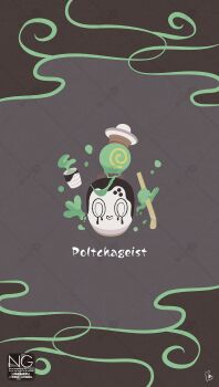 cup food food-themed_creature green_tea highres holding looking_at_viewer matcha_(food) meme_(sleepsheep) nintendo no_humans pokemon pokemon_(creature) pokemon_focus poltchageist solo tea teacup