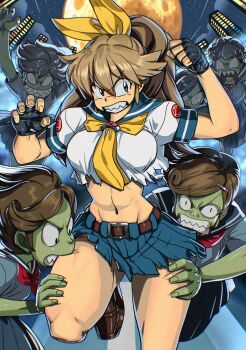 blue_eyes brown_hair highres m.u.g.e.n original ryuko_(oggyoggy) tagme