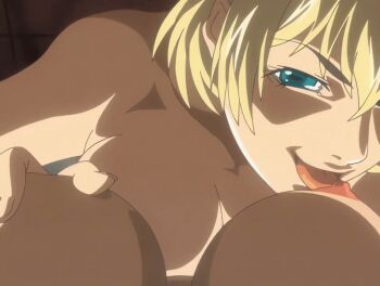 00s 1futa 1girl 2007 american animated animated_gif anime_screenshot attack bible_black bible_black_new_testament blonde_hair blue_eyes breasts crazy_smile female_pov futanari groping groping_breast hetero ichikawa_aki implied_futanari jody_crowley large_breasts licking licking_nipple lipstick long_hair makeup nipple_stimulation nipples nude pov shin_bible_black short_hair smile tagme tongue tongue_out witch