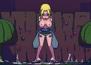 1girl animal animal_penis animated bestiality blonde_hair bouncing_breasts breasts breasts_out bug closed_eyes crying cum cum_in_pussy cumdrip defeat ejaculation erection fence fly game_over insect large_breasts looping_animation lowres mega_blue_ball monster multiple_boys night nipples no_bra no_panties original outdoors penis rape sex sex_from_behind standing standing_sex tagme tearing_up tears video wooden_fence