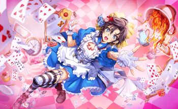 1boy ace_(playing_card) artist_request black_hair blue_eyes card code_geass code_geass:_lost_stories eight_of_hearts game_cg gloves highres mario_disel non-web_source official_art open_mouth playing_card short_hair solo teeth ten_of_spades white_gloves