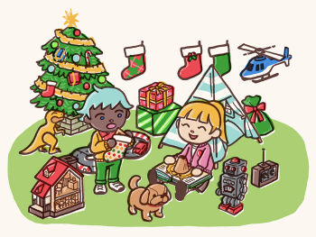 1boy 1girl ahoge aircraft animal_crossing animal_ears artist_request bag blonde_hair blue_eyes blue_hair book brick candy candy_cane car christmas christmas_stocking christmas_tree closed_eyes controller dark-skinned_male dark_skin dinosaur dinosaur_tail dog dog_ears dog_tail doll_house food gift green_bag green_pants helicopter holding holly jacket lion medium_hair motor_vehicle nintendo official_art open_book open_clothes open_jacket open_mouth ornament pants pink_jacket ponytail pop-up_book race_vehicle racecar red_ribbon ribbon robot shoes short_hair sitting smile striped surprised sweater sweater_jacket tail tent toy toy_car white_footwear yellow_sweater