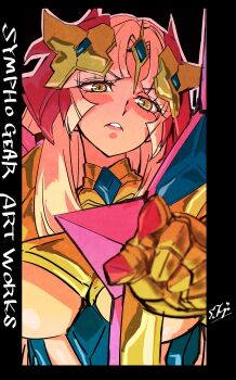 absurdres fine_(symphogear) fujimoto_satoru highres nefushutan_no_yoroi pointing pointing_at_viewer senki_zesshou_symphogear solo