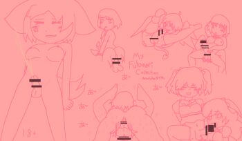 1futa censored charapple devil frans furry futanari geokatsu-ko! highres knife miyumi_arisugawa selfcest starii_hoshiiko