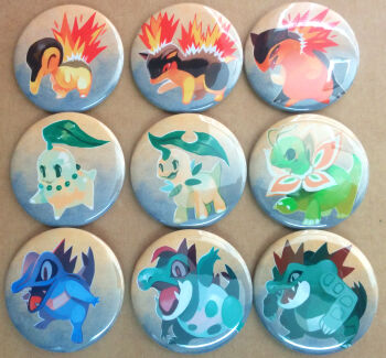 3d :d bayleef brown_background brown_eyes chikorita closed_eyes closed_mouth creature croconaw cyndaquil evolution evolutionary_line feraligatr fiery_hair fiery_tail fire full_body gen_2_pokemon glitchedpuppet highres looking_at_viewer looking_away meganium nintendo no_humans open_mouth pokemon pokemon_(creature) quilava red_eyes sharp_teeth smile standing starter_pokemon_trio tail teeth totodile typhlosion