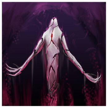 1boy absurdres alien ben_10 ben_10:_alien_force ben_10:_ultimate_alien border clawed_hands colored_skin commentary english_commentary ghost ghostfreak highres looking_up no_humans non-web_source one-eyed outstretched_arms solo white_skin