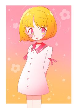 Rule 34 | blush, digimon, digimon universe: appli monsters, flower, kashiki ai, looking at viewer, pink eyes, smile, zthskv2uei91670