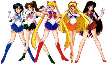 1990s_(style) adult_swim aino_minako back_bow bishoujo_senshi_sailor_moon bishoujo_senshi_sailor_moon_r bishoujo_senshi_sailor_moon_r:_the_movie bishoujo_senshi_sailor_moon_s bishoujo_senshi_sailor_moon_s_the_movie:_kaguya-hime_no_koibito bishoujo_senshi_sailor_moon_supers bishoujo_senshi_sailor_moon_supers_the_movie:_sailor_9_senshi_shuuketsu!_black_dream_hole_no_kiseki black_eyes black_hair blonde_hair blue_boots blue_choker blue_eyes blue_hair boots bow brown_hair choker crescent crescent_earrings double_bun earrings elbow_gloves gloves green_choker green_eyes green_sailor_collar hair_bobbles hair_bow hair_bun hair_ornament high_heels high_ponytail highres hino_rei inner_senshi jewelry kino_makoto knee_boots leotard long_hair looking_at_viewer magical_girl miniskirt mizuno_ami non-web_source official_art one_eye_closed open_mouth orange_choker orange_sailor_collar orange_skirt outstretched_arm pleated_skirt pointing pointing_at_viewer ponytail pumps red_boots red_sailor_collar retro_artstyle sailor_collar sailor_jupiter sailor_mars sailor_mercury sailor_moon sailor_senshi sailor_senshi_uniform sailor_venus short_hair simple_background skirt smile standing star_(symbol) star_earrings strappy_heels stud_earrings tiara toei_company toonami transformation_brooch_(sailor_moon) tsukino_usagi twintails v v_over_eye very_long_hair viz_media w white_background