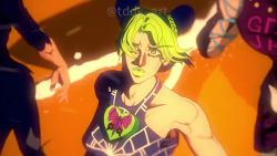 animated hairdressing jojo&#039;s_bizarre_adventure jojo_no_kimyou_na_bouken kuujou_jolyne stone_ocean tagme video