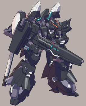 Rule 34 | absurdres, advance of zeta, beam cannon, beam rifle, color variation, commentary request, energy gun, fusion, gundam, highres, hizack, hizack custom, hizumi ms, mecha, mecha focus, mobile suit, no humans, redesign, robot, science fiction, titans (gundam), tr-6 woundwort, v-fin, weapon, zeta gundam