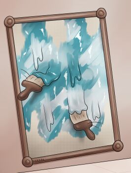 absurdres aigis_(persona) ahoge female_focus henshin highres human_to_inanimate inanimate_object latex magic melting paint paintbrush painting_(action) painting_(object) persona persona_3 rubber transformation transformation_(object) xxxx52