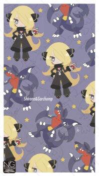 Rule 34 | + +, 1girl, black coat, blonde hair, breasts, claws, closed mouth, coat, colored sclera, cynthia (pokemon), dragon, fangs, fins, fur-trimmed coat, fur-trimmed sleeves, fur collar, fur trim, garchomp, gen 4 pokemon, grey eyes, hair ornament, hair over one eye, highres, holding, holding poke ball, long hair, long sleeves, looking at viewer, meme (sleepsheep), nintendo, poke ball, poke ball (basic), pokemon, pokemon (creature), pokemon dppt, smile, spikes, star (symbol), symbol-shaped pupils, very long hair, yellow eyes, yellow sclera