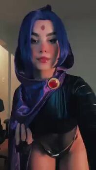 animated ass cosplay dc_comics huge_ass music raven_(dc) raven_(dc)_(cosplay) tagme teen_titans video