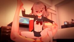 1boy 1girl 3d amazon_position animated blush brown_hair clothed_female_nude_male clothing_aside evil_neuro-sama femdom girl_on_top hair_ornament hair_ribbon heart heart_hair_ornament hetero indie_virtual_youtuber koikatsu_(medium) loli lolidom looking_at_viewer neuro-sama nipples nude panties panties_aside penis pov pov_crotch pussy red_eyes ribbon sex smile tagme underwear vaginal video virtual_youtuber wataamage