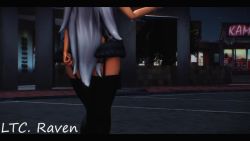 1girl 3d animated areola_slip ass ass_shake azur_lane black_panties black_thighhighs bouncing_breasts breasts butt_crack dancing garter_belt garter_straps high_heels highres large_breasts long_hair nipples panties prinz_eugen_(azur_lane) sideboob silver_hair solo squatting sweater tagme thighhighs thong two_side_up underwear very_long_hair video virgin_killer_sweater yellow_eyes